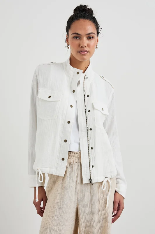 COLLINS JACKET - GAUZE WHITE