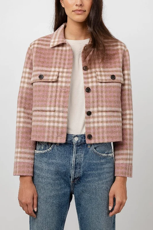 STEFFI JACKET - MAUVE IVORY SEPIA