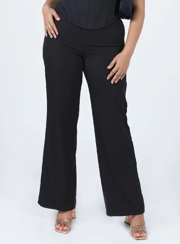 Christie Low Rise Pants Black