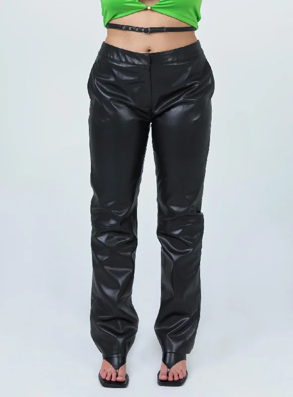 Criss Cross Vegan Pant Black