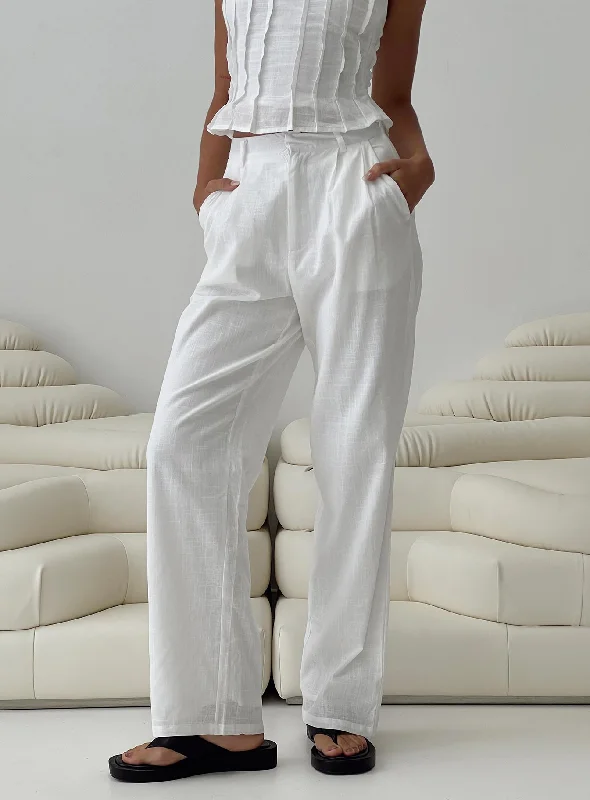 Dishy Pants White