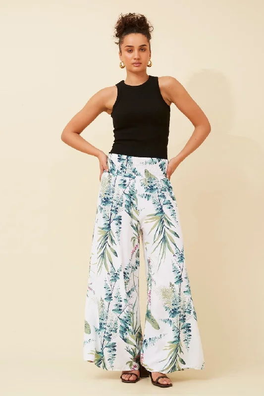 JANINE TROPICAL PRINT PANTS