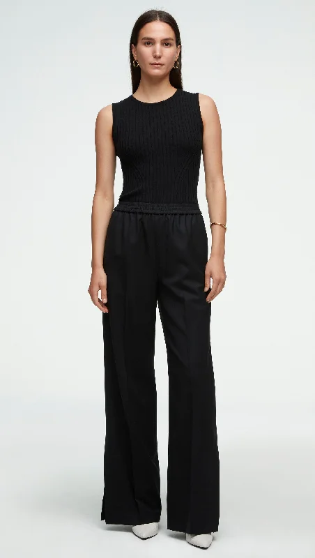 Pull-Up Pant in Seasonless Wool | Black