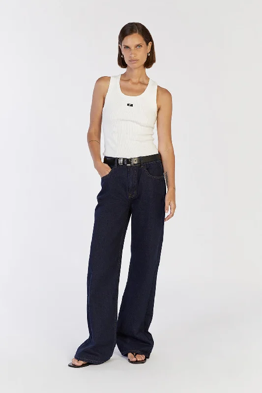 REAGAN INDIGO SLOUCHY DENIM JEAN