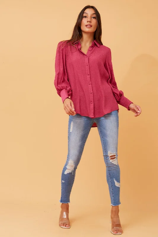 VELLE BALLOON SLEEVE SHIRT