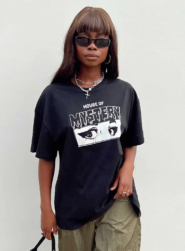 House Of Mystery Oversized Tee Black