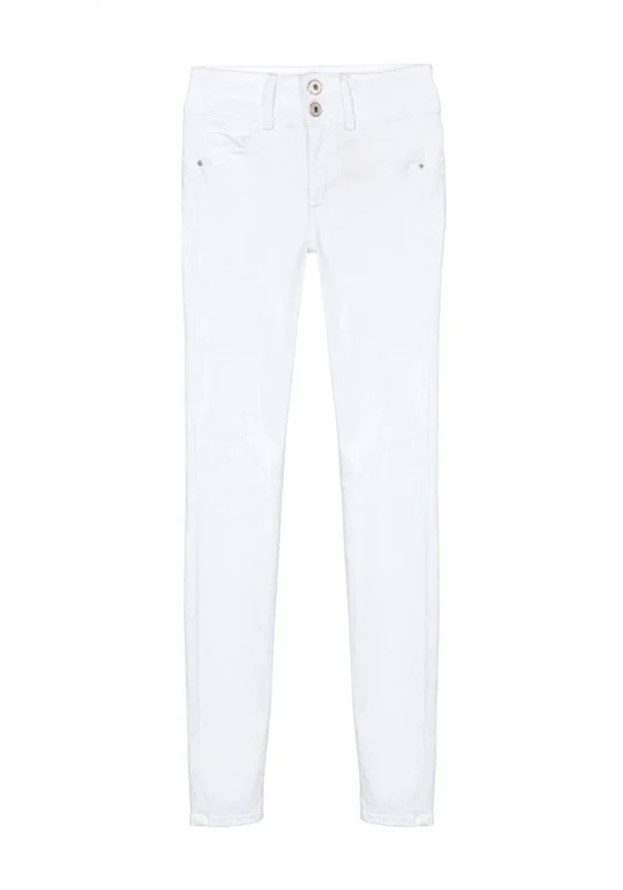 Tiffosi One Size Double Up Skinny Jeans, White