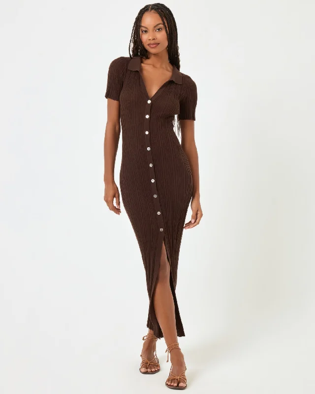 Undertow Dress - Espresso Bean