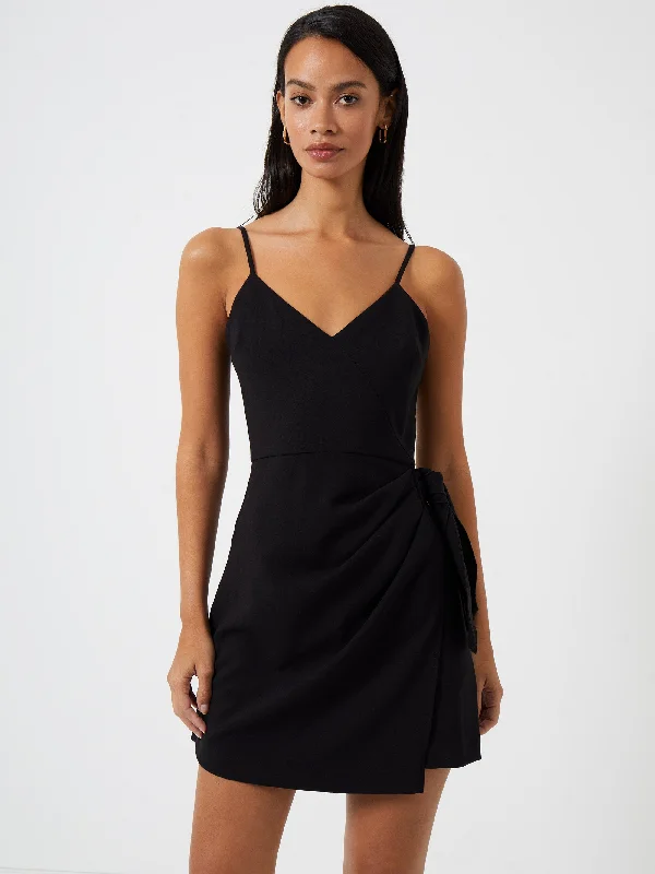 Whisper V Neck Bow Envelope Dress