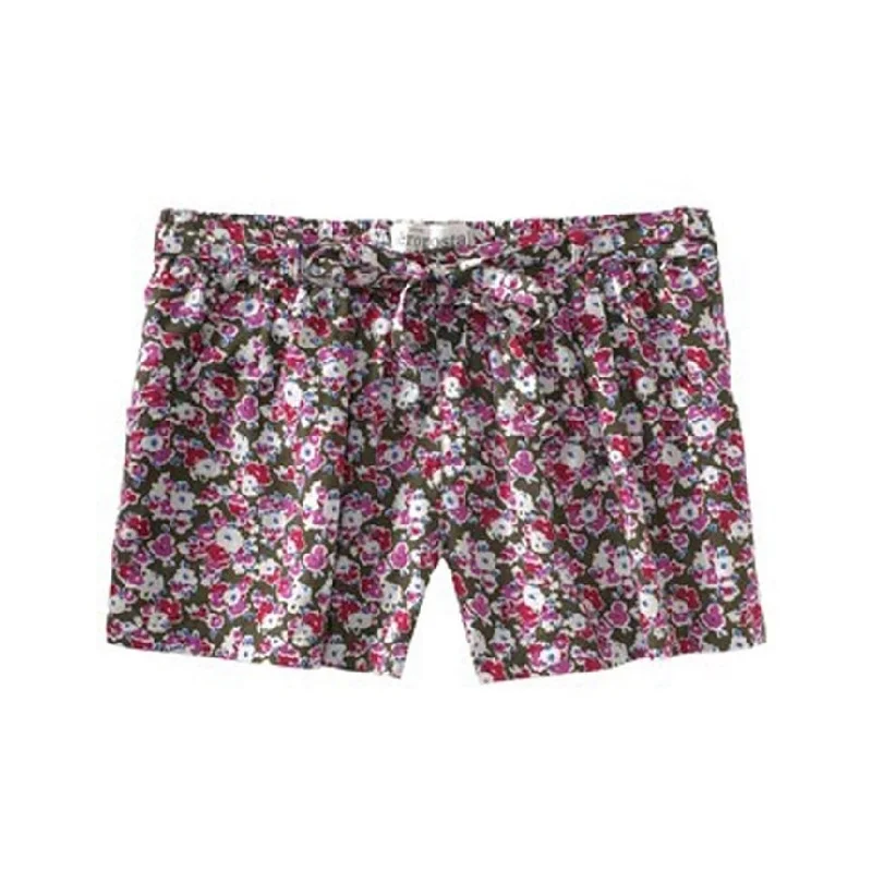 Aeropostale Womens Floral Print Waistie Casual Mini Shorts