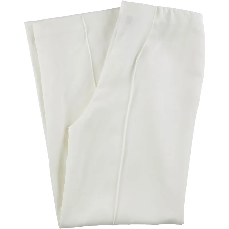 Alfani Womens Wide-Leg Culotte Pants, Off-White, 6 Long