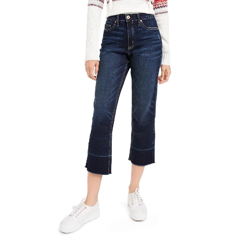 American Rag Women's High-Rise Released-Hem Jeans Blue