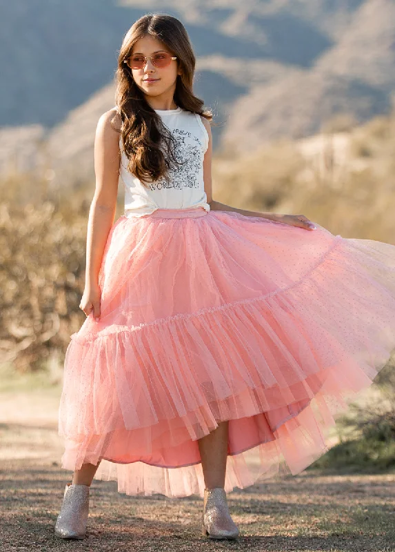 Brigitte Skirt in Pink Dot