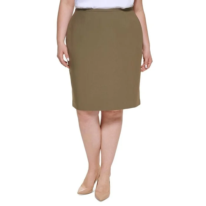 Calvin Klein Women's Luxe Pencil Skirt Green Size 22W