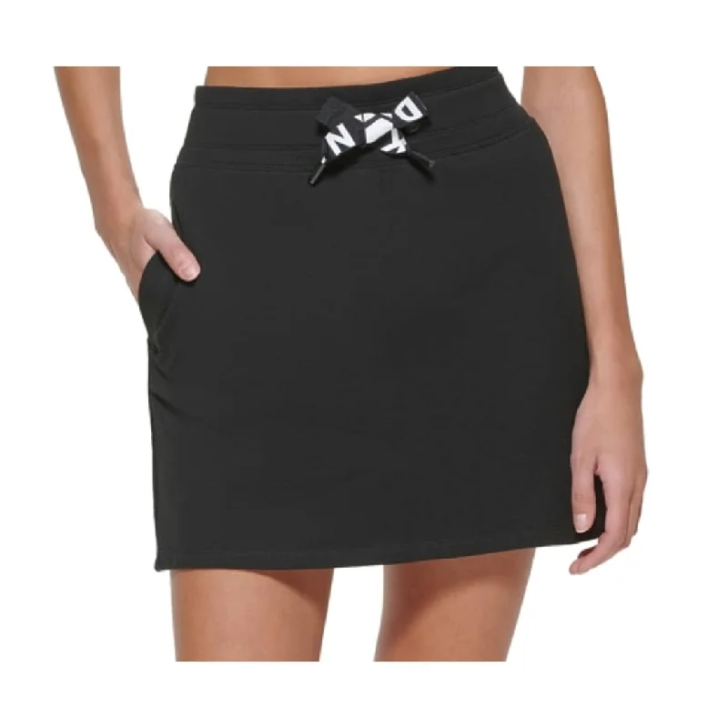 Dkny Women's Logo Skirt Black Size X-Large