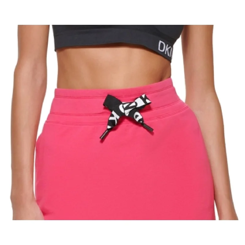 Dkny Women's Logo Skirt Pink Size Small