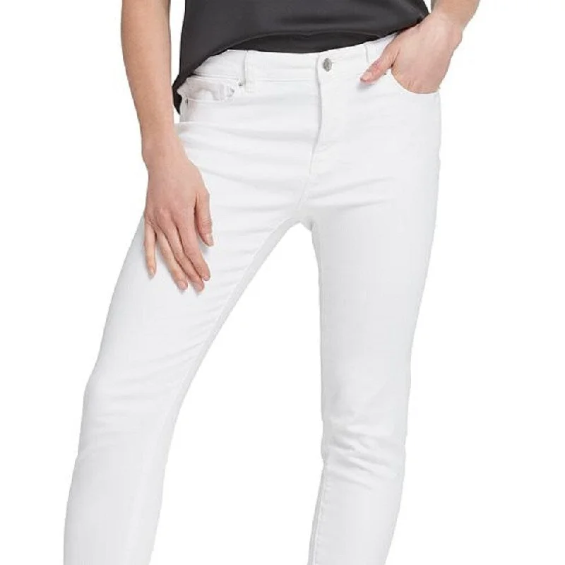 Dkny Women's Optic White Jeans White Size 32