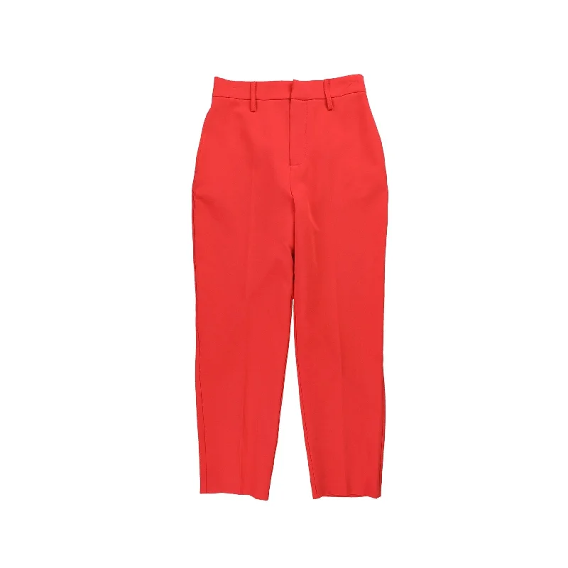 GUESS Womens Hope Casual Cropped Pants, Red, Small