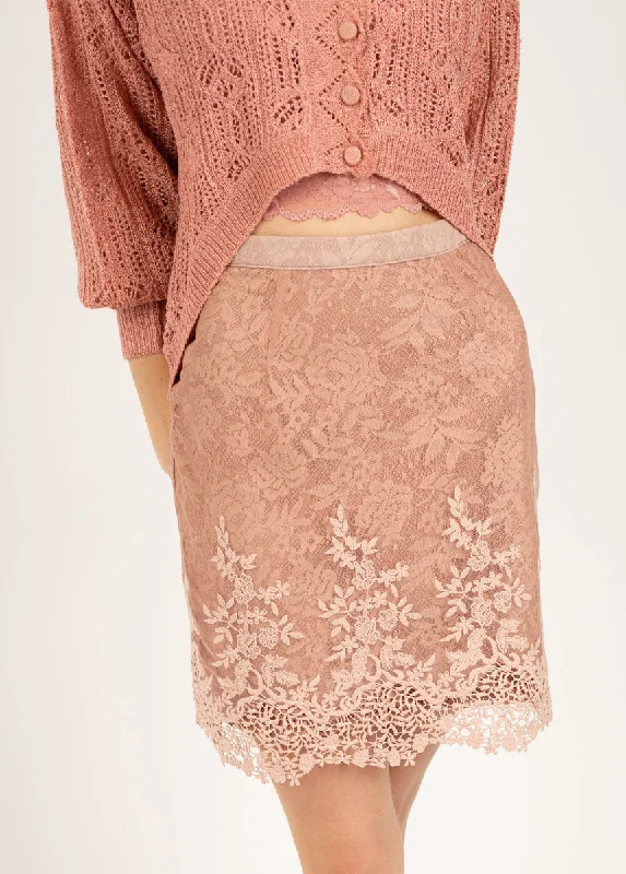 Ivella Skirt in Nude Pink