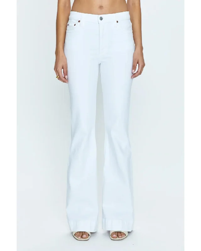 Kinsley High Rise Flare Le Blanc