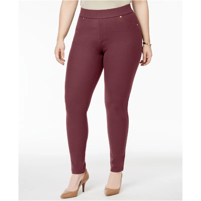 Michael Kors Womens Pull-On Casual Leggings, Purple, 0X