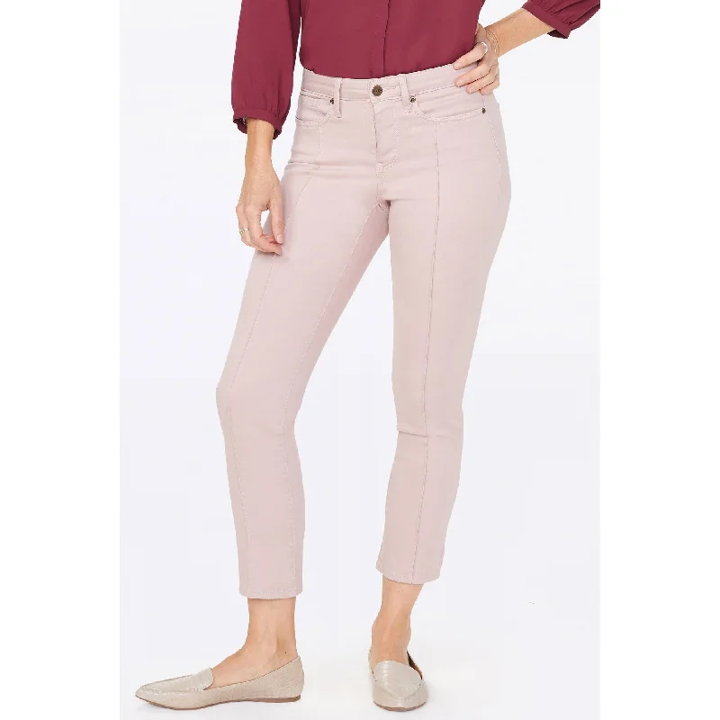 NYDJ Women's Sheri Slim Ankle Jeans in Oyster Bay Regular Pink 18