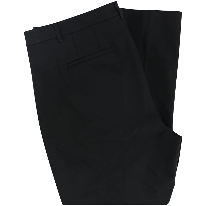 Ralph Lauren Womens Stretch Infused Casual Trouser Pants, Black, 16W