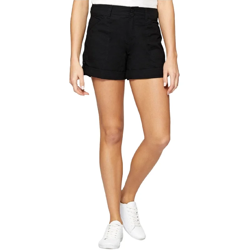 Sanctuary Clothing Womens Wanderer Casual Chino Shorts, Black, 24