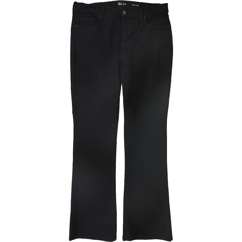 Style & Co. Womens Boot Leg Casual Trouser Pants, Black, 12