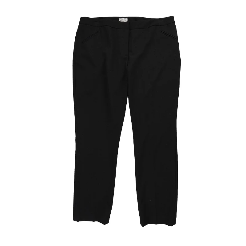 Tahari Womens Alyssa Casual Trouser Pants, Black, 16