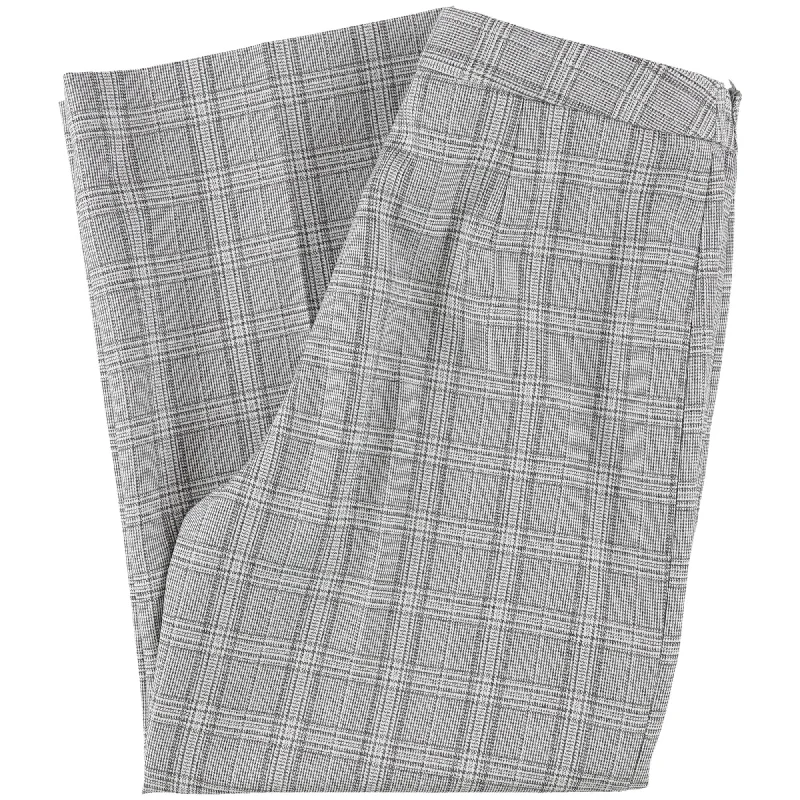 Tahari Womens Plaid Casual Cropped Pants