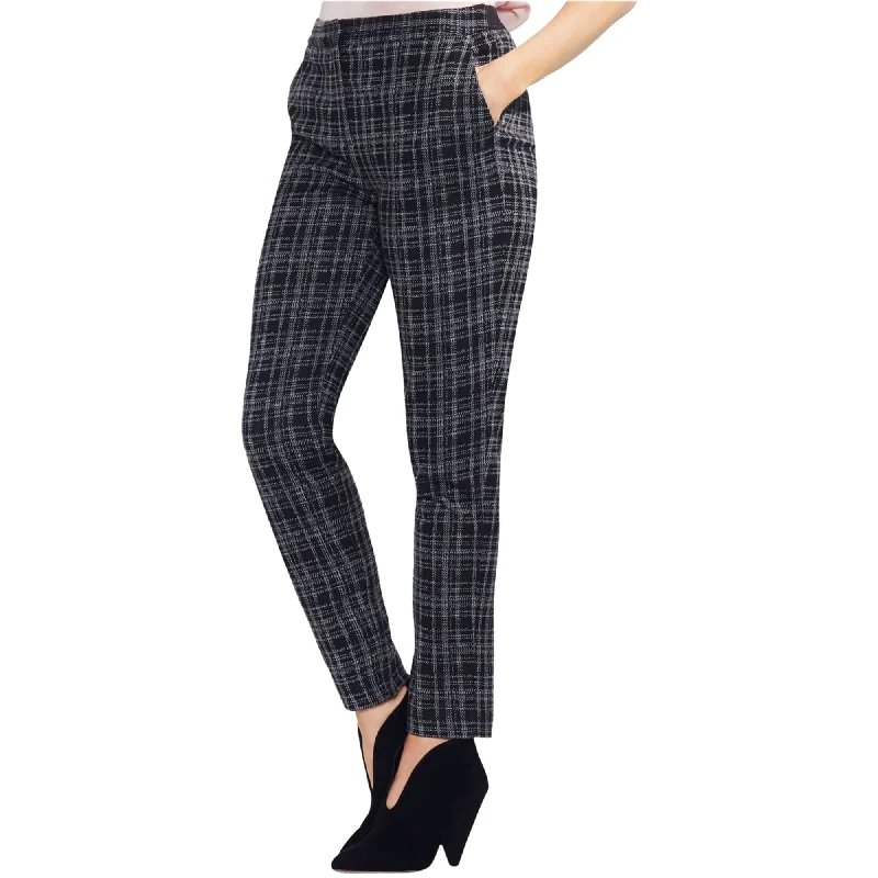 Vince Camuto Womens Glen Plaid Casual Trouser Pants, Black, 10