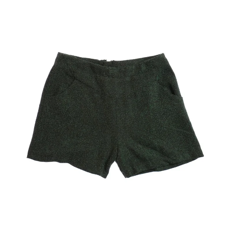 W118 Womens Rebecca High Waist Walking Dress Shorts, Green, Small