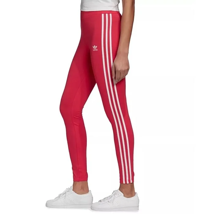 Adidas Originals Women's Adicolor 3-Stripe Leggings Medium Red Size Large