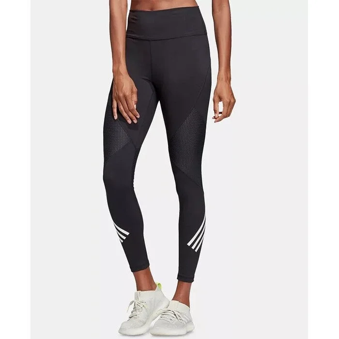 Adidas Women's Believe This High-Waist 3-Stripe Leggings Dark Blue Size X-Large