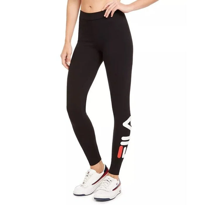 Fila Women's Avril Logo Leggings Black Size Extra Small - X-Small