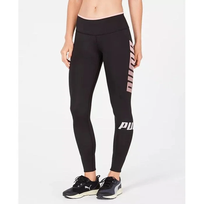 Puma Women's Modern Sport Logo Leggings Black Size X-Small