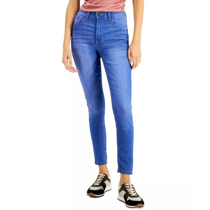 Celebrity Pink Juniors' High-Rise Skinny Ankle Jeans Turq/Aqua Size 3