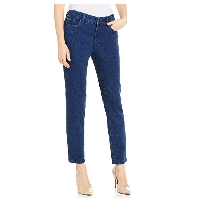 Charter Club Women's Bristol Skinny Ankle Jeans in Sur Blue Size 14