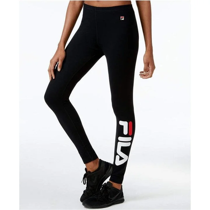 Fila Women's Karlie Leggings Black Black Size Extra Small - X-Small