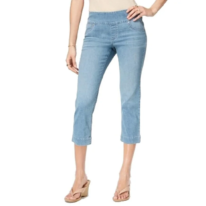 Style & Co Women's Pull On Capri Jeans Blue Size Medium